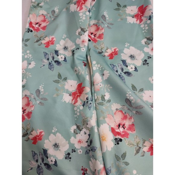 Kids Boutique Style Flared Leg Pants Blue Floral Bell Bottom Pants - Picture 11 of 11